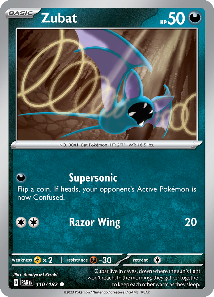 Zubat (110/182) [Scarlet & Violet: Paradox Rift] | Infinity Cards & Collectibles