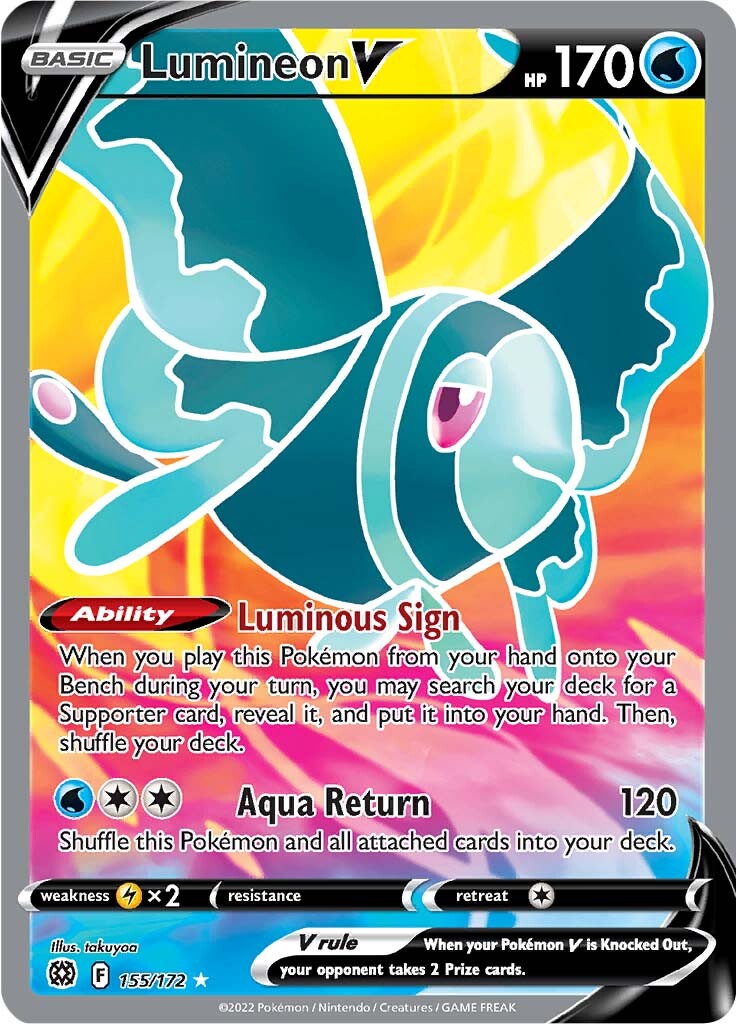 Lumineon V (155/172) [Sword & Shield: Brilliant Stars] | Infinity Cards & Collectibles