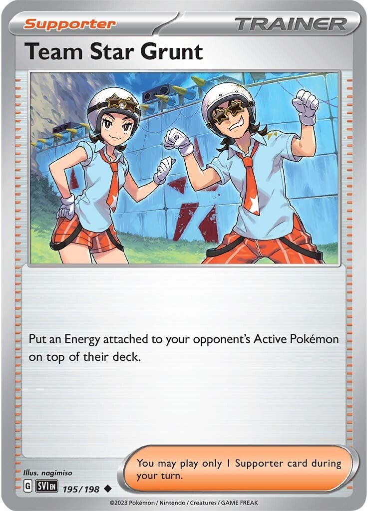 Team Star Grunt (195/198) [Scarlet & Violet: Base Set] | Infinity Cards & Collectibles