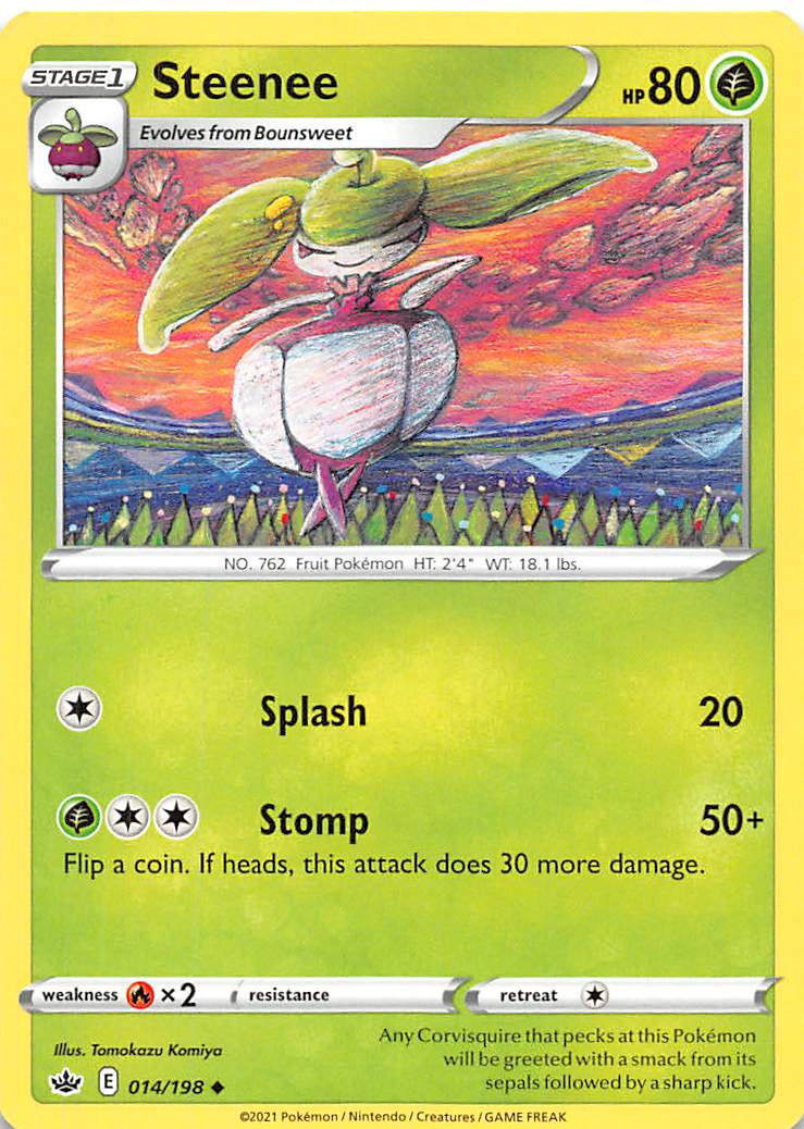 Steenee (014/198) [Sword & Shield: Chilling Reign] | Infinity Cards & Collectibles