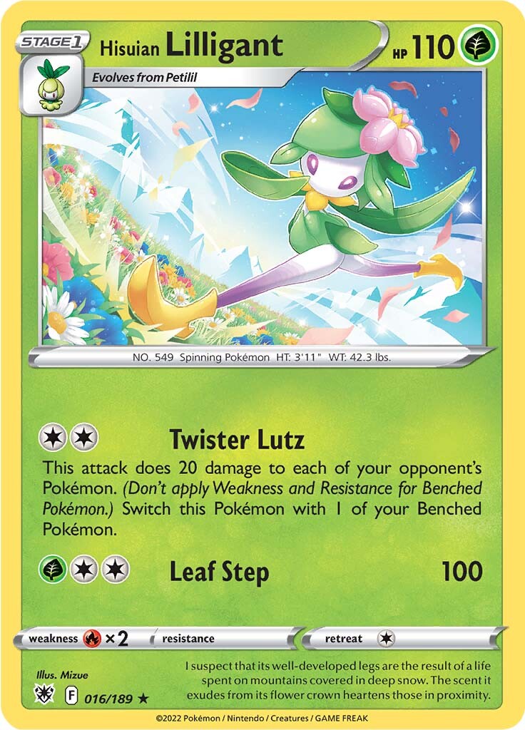 Hisuian Lilligant (016/189) [Sword & Shield: Astral Radiance] | Infinity Cards & Collectibles