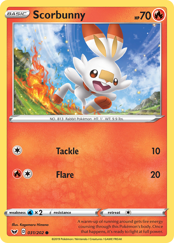 Scorbunny (031/202) [Sword & Shield: Base Set] | Infinity Cards & Collectibles