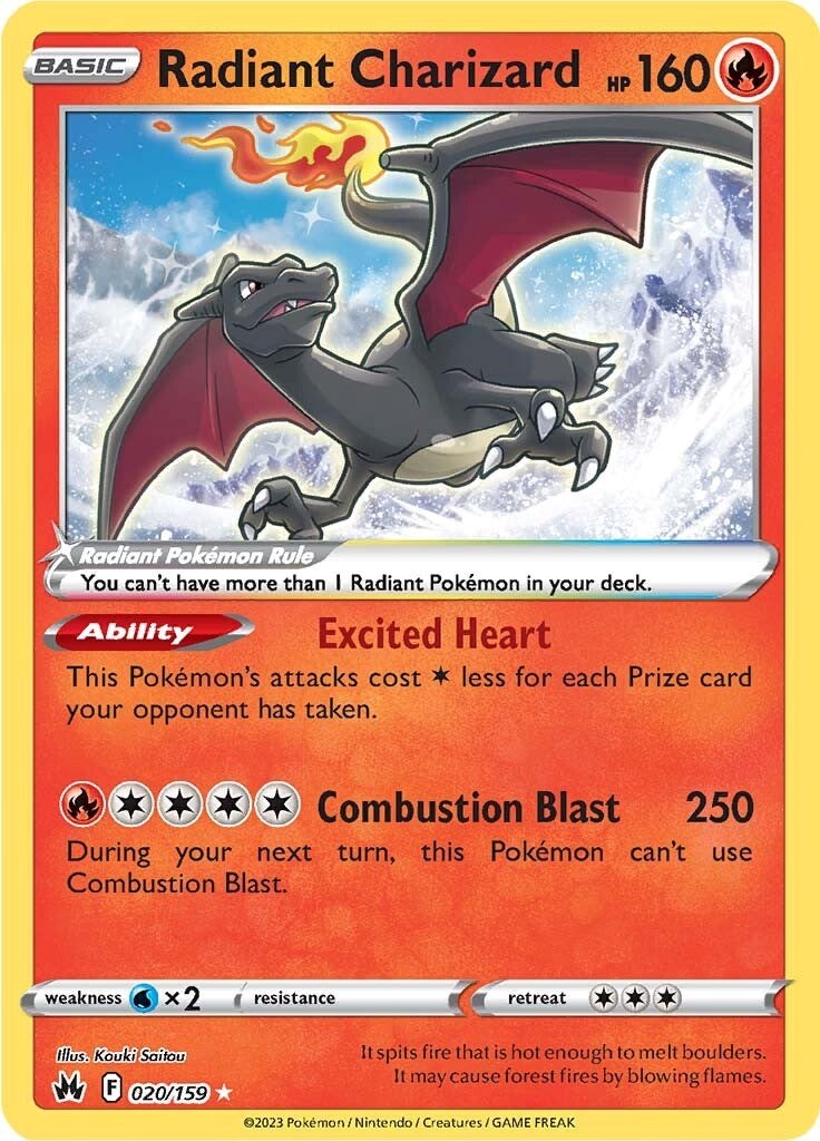 Radiant Charizard (020/159) [Sword & Shield: Crown Zenith] | Infinity Cards & Collectibles
