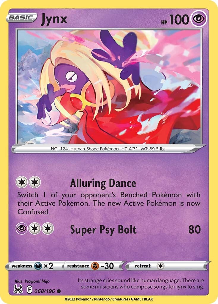 Jynx (068/196) [Sword & Shield: Lost Origin] | Infinity Cards & Collectibles