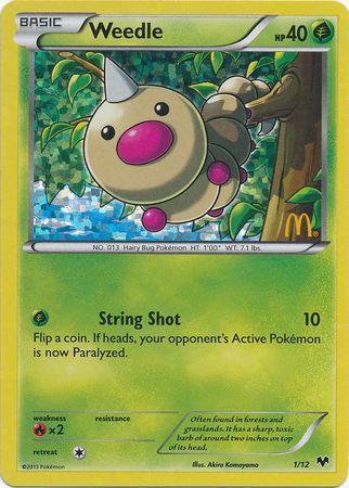 Weedle (1/12) [McDonald's Promos: 2014 Collection] | Infinity Cards & Collectibles