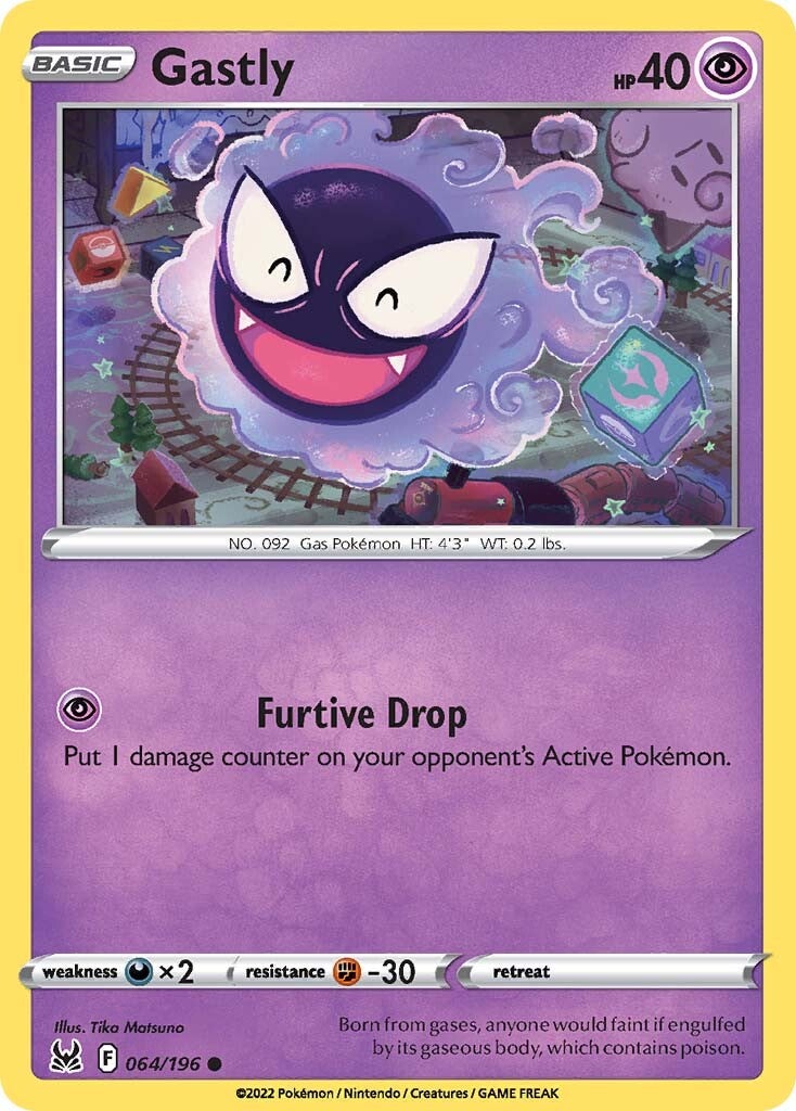 Gastly (064/196) [Sword & Shield: Lost Origin] | Infinity Cards & Collectibles