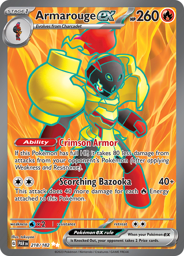 Armarouge ex (218/182) [Scarlet & Violet: Paradox Rift] | Infinity Cards & Collectibles