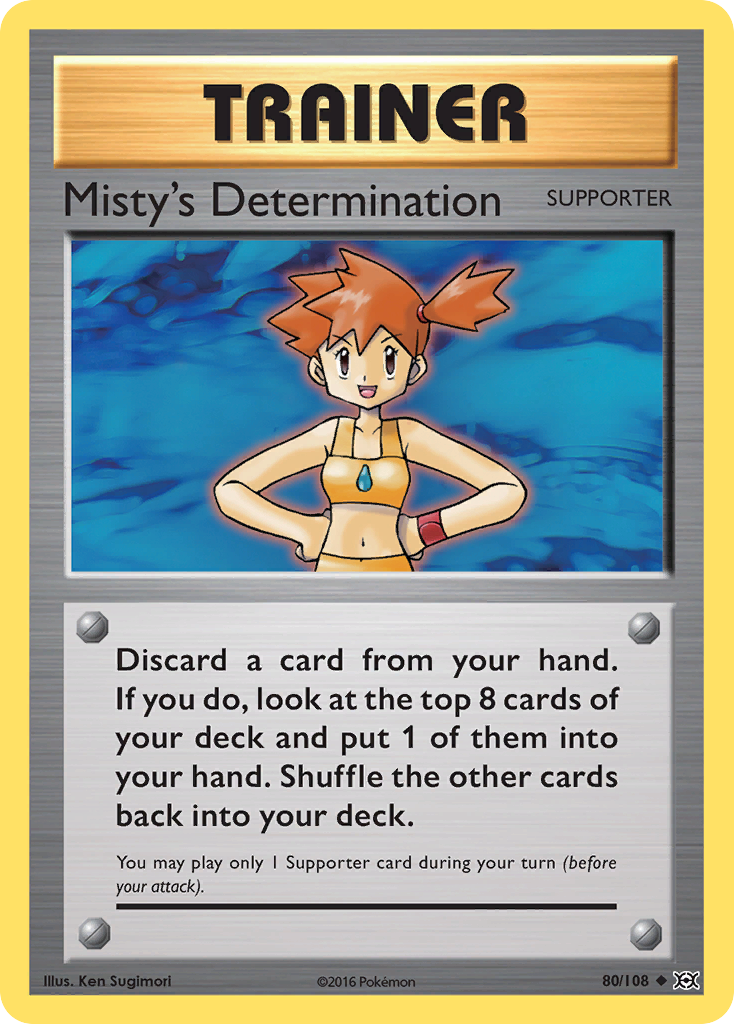 Misty's Determination (80/108) [XY: Evolutions] | Infinity Cards & Collectibles