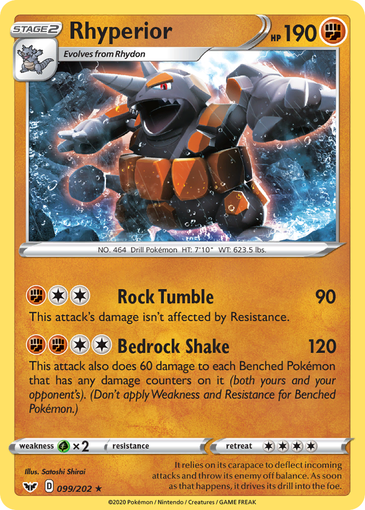 Rhyperior (099/202) [Sword & Shield: Base Set] | Infinity Cards & Collectibles