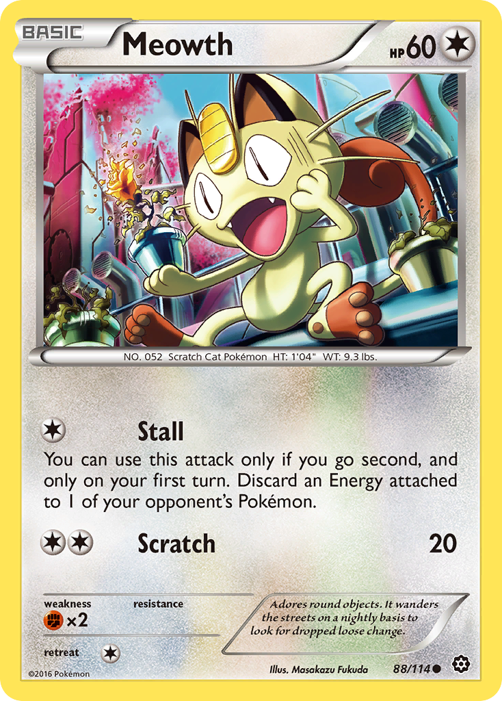 Meowth (88/114) [XY: Steam Siege] | Infinity Cards & Collectibles