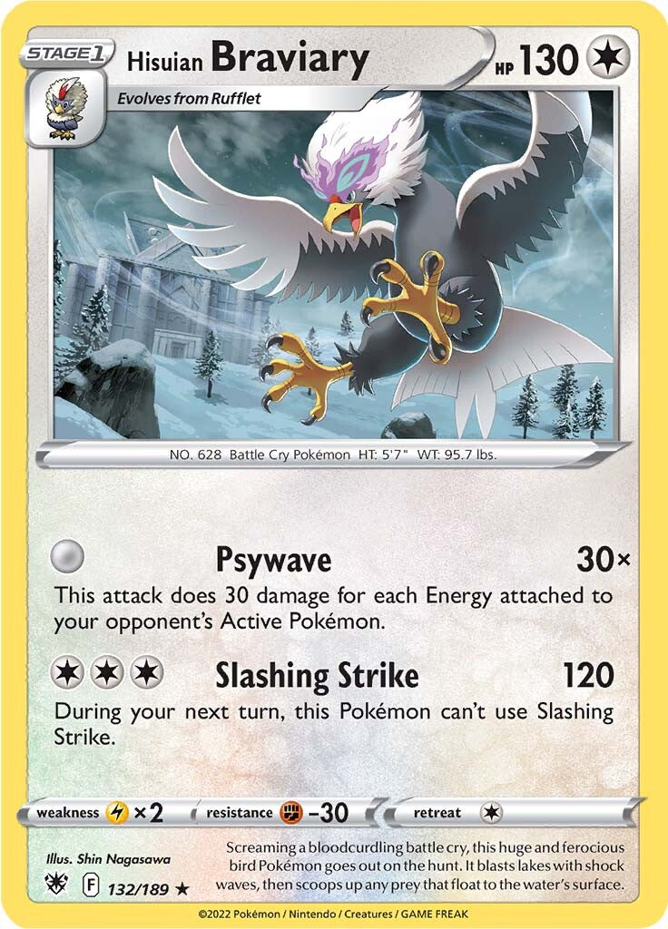 Hisuian Braviary (132/189) [Sword & Shield: Astral Radiance] | Infinity Cards & Collectibles