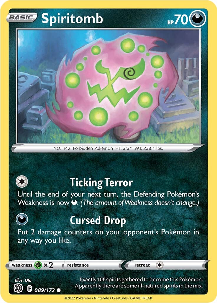 Spiritomb (089/172) [Sword & Shield: Brilliant Stars] | Infinity Cards & Collectibles
