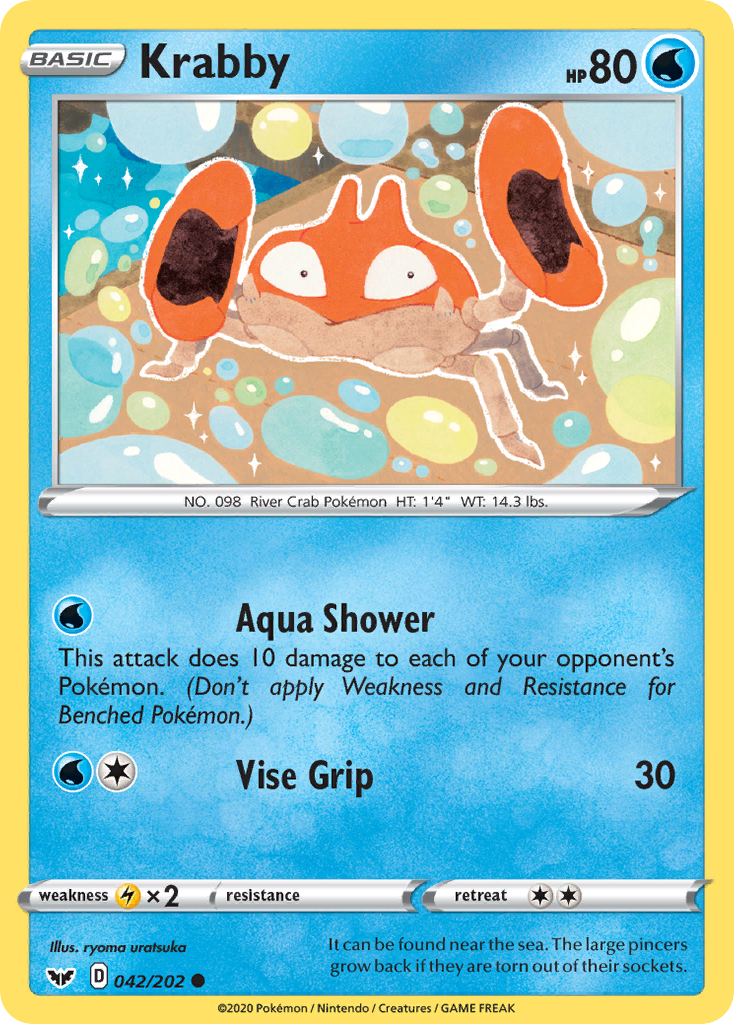 Krabby (042/202) [Sword & Shield: Base Set] | Infinity Cards & Collectibles