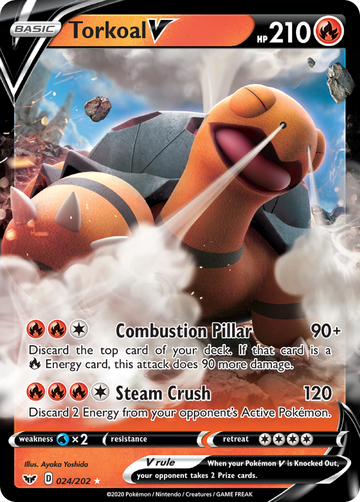 Torkoal V (024/202) [Sword & Shield: Base Set] | Infinity Cards & Collectibles