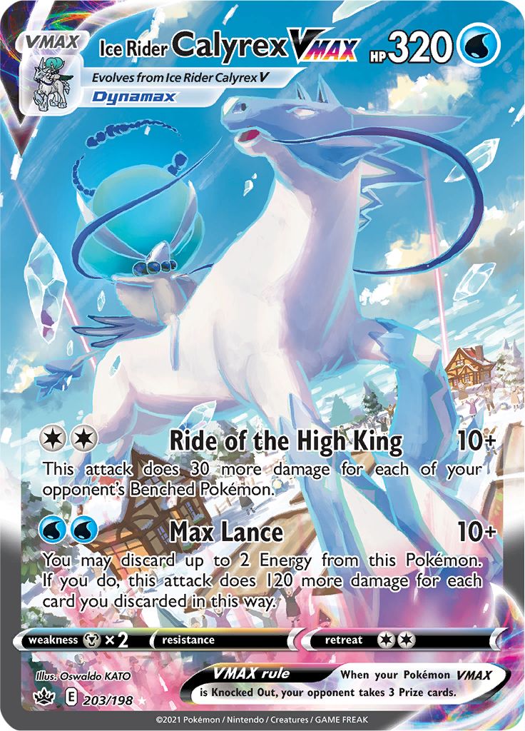 Ice Rider Calyrex VMAX (203/198) [Sword & Shield: Chilling Reign] | Infinity Cards & Collectibles