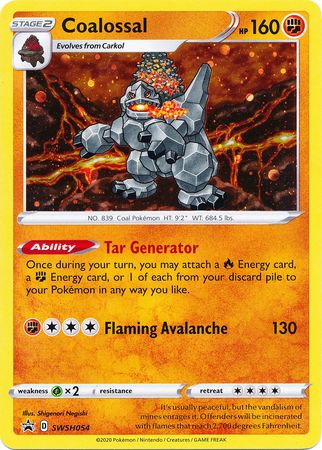 Coalossal (SWSH054) [Sword & Shield: Black Star Promos] | Infinity Cards & Collectibles