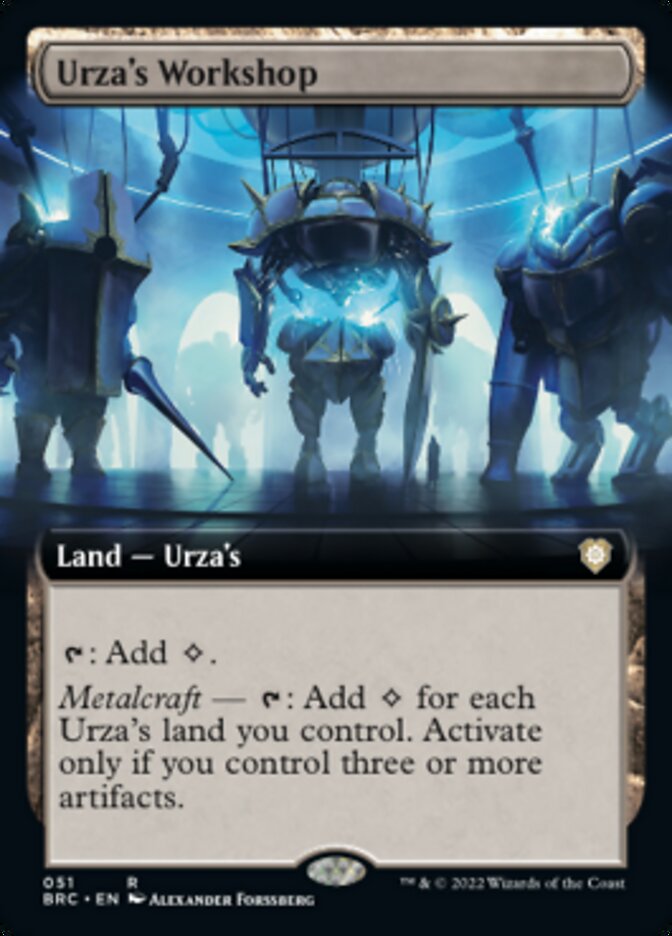 Urza's Workshop (Extended Art) [The Brothers' War Commander] | Infinity Cards & Collectibles