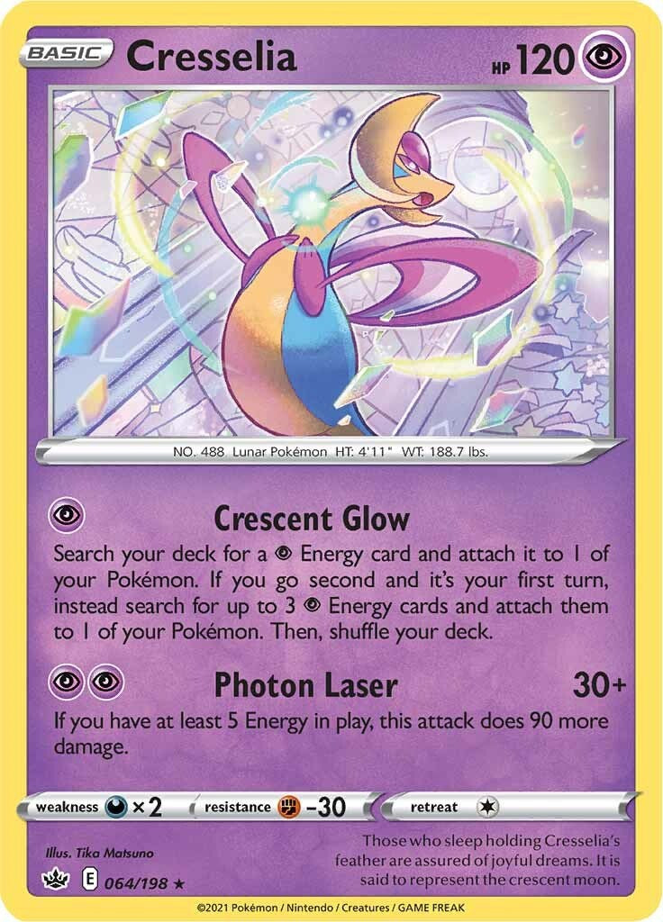 Cresselia (064/198) (Theme Deck Exclusive) [Sword & Shield: Chilling Reign] | Infinity Cards & Collectibles