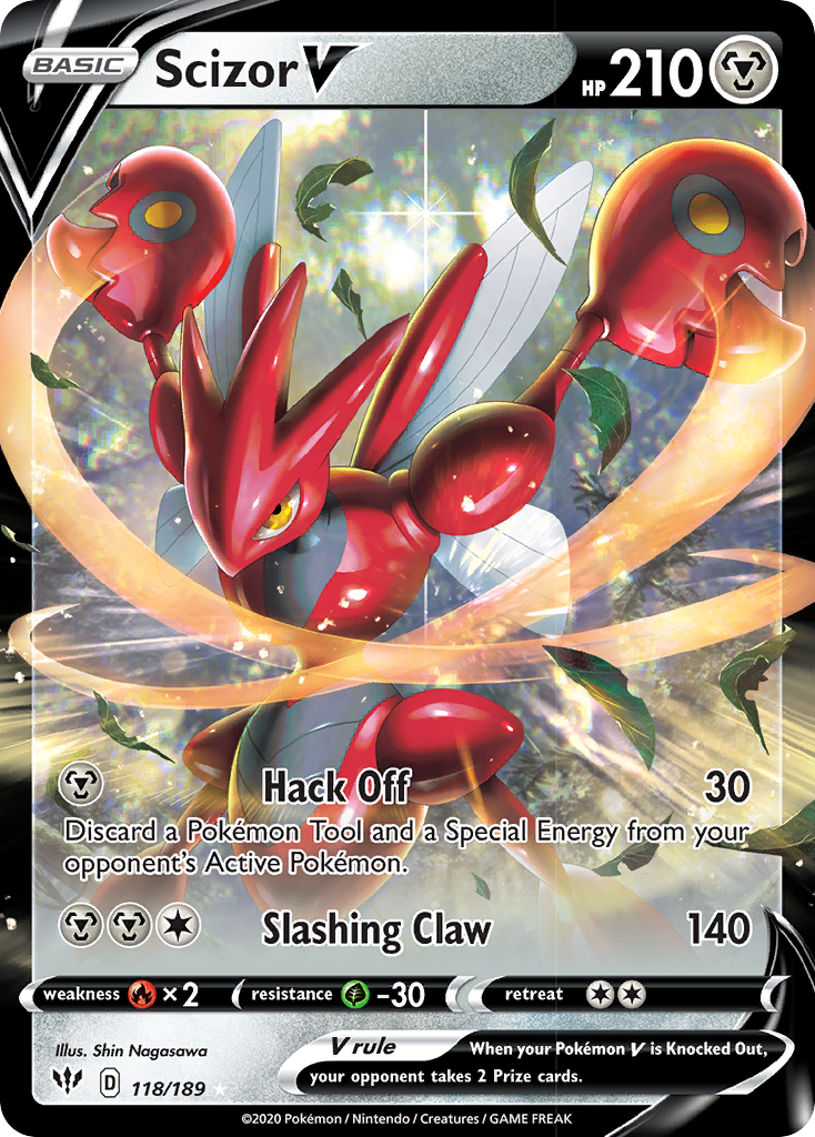 Scizor V (118/189) [Sword & Shield: Darkness Ablaze] | Infinity Cards & Collectibles