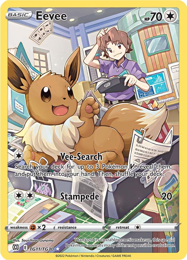 Eevee (TG11/TG30) [Sword & Shield: Brilliant Stars] | Infinity Cards & Collectibles
