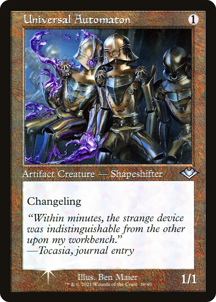 Universal Automaton (MH1-038) - Modern Horizons 1 Timeshifts Etched Foil