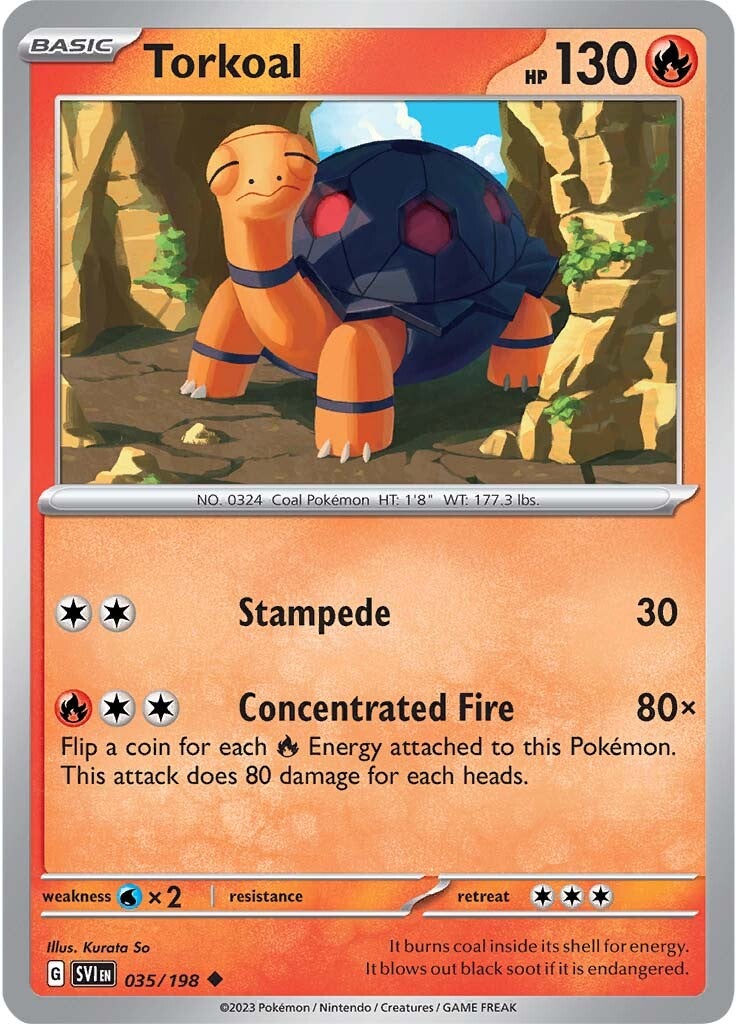 Torkoal (035/198) [Scarlet & Violet: Base Set] | Infinity Cards & Collectibles