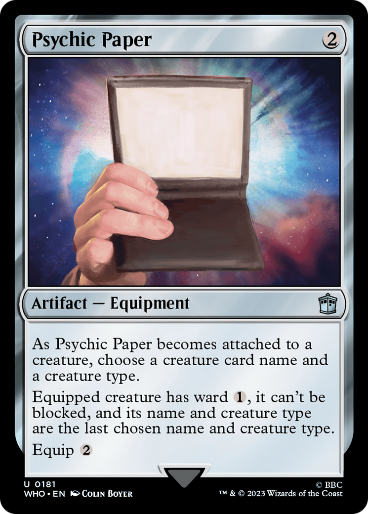 Psychic Paper [Doctor Who] | Infinity Cards & Collectibles