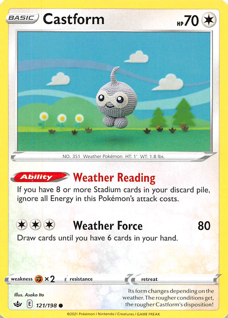 Castform (121/198) [Sword & Shield: Chilling Reign] | Infinity Cards & Collectibles