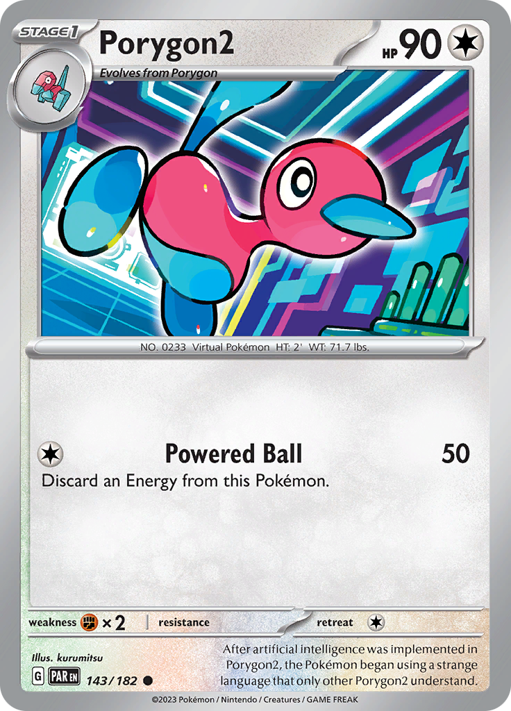 Porygon2 (143/182) [Scarlet & Violet: Paradox Rift] | Infinity Cards & Collectibles