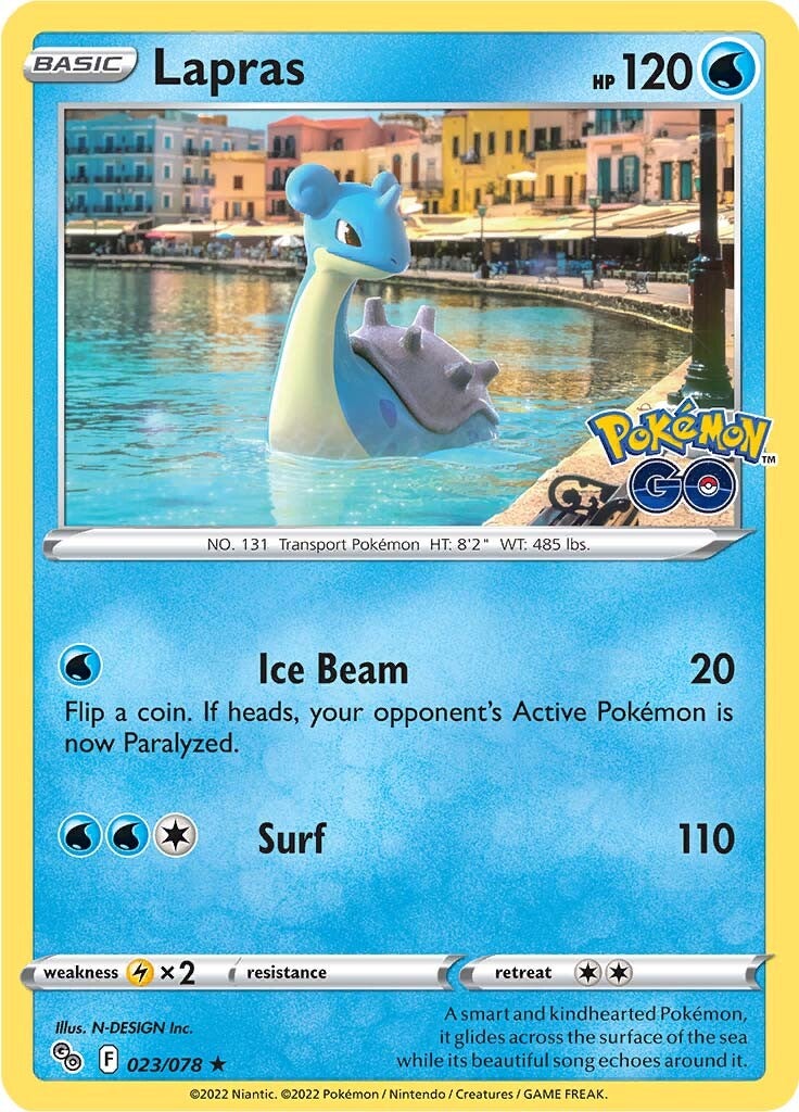 Lapras (023/078) [Pokémon GO] | Infinity Cards & Collectibles