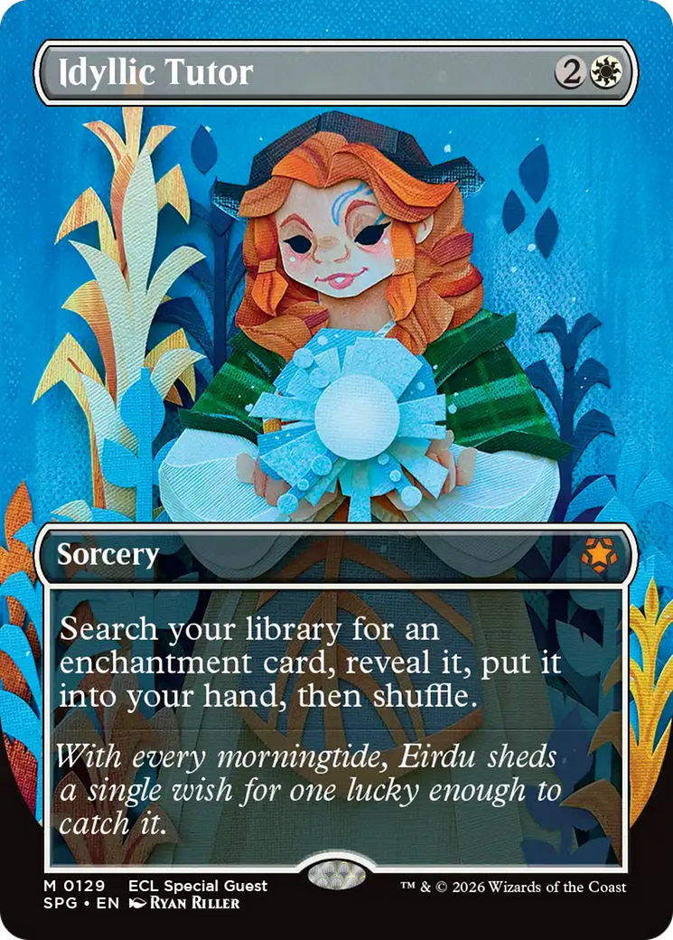 Idyllic Tutor (Borderless) [Lorwyn Eclipsed Special Guests] | Infinity Cards & Collectibles
