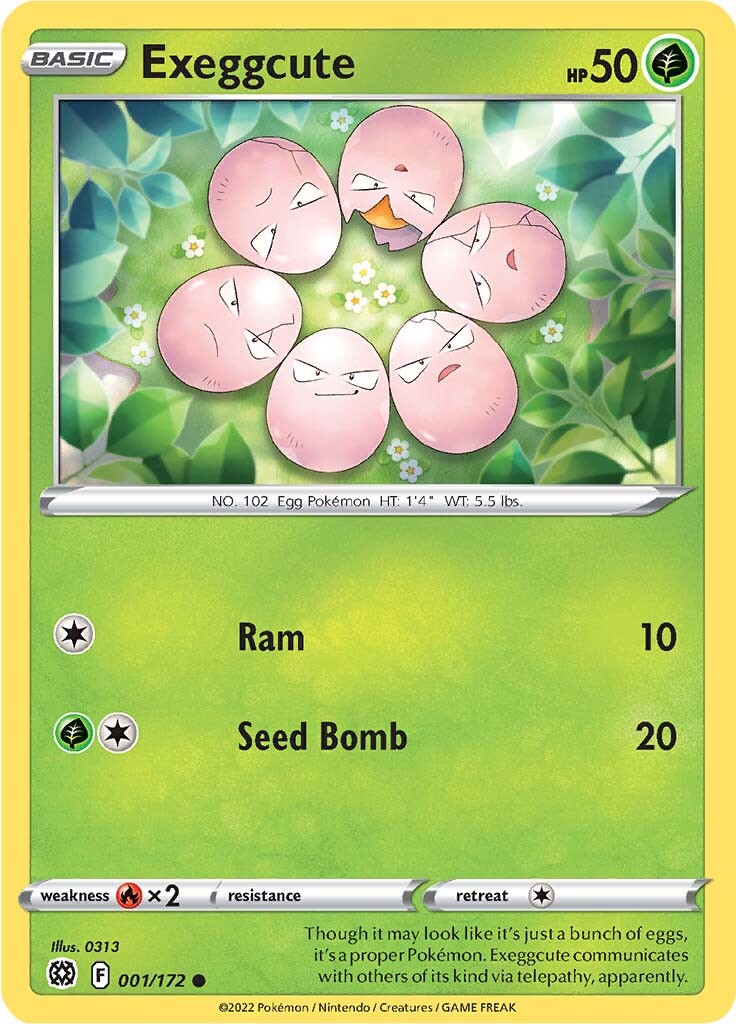Exeggcute (001/172) [Sword & Shield: Brilliant Stars] | Infinity Cards & Collectibles
