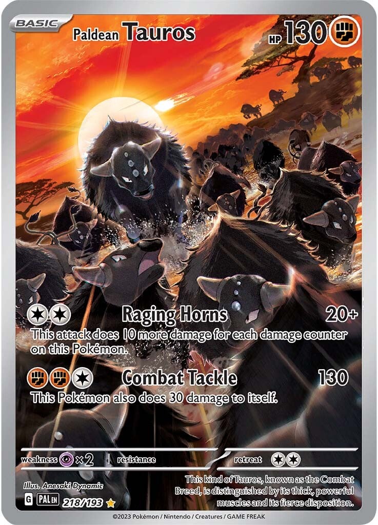 Paldean Tauros (218/193) [Scarlet & Violet: Paldea Evolved] | Infinity Cards & Collectibles