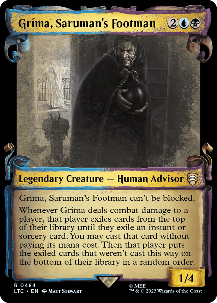 Grima, Saruman's Footman [The Lord of the Rings: Tales of Middle-Earth Commander Showcase Scrolls] | Infinity Cards & Collectibles
