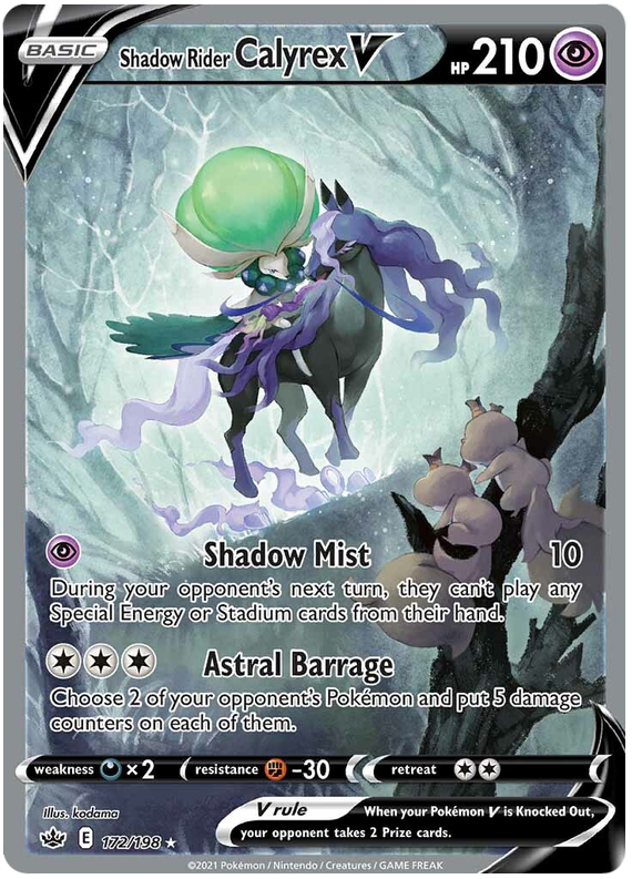 Shadow Rider Calyrex V (172/198) [Sword & Shield: Chilling Reign] | Infinity Cards & Collectibles