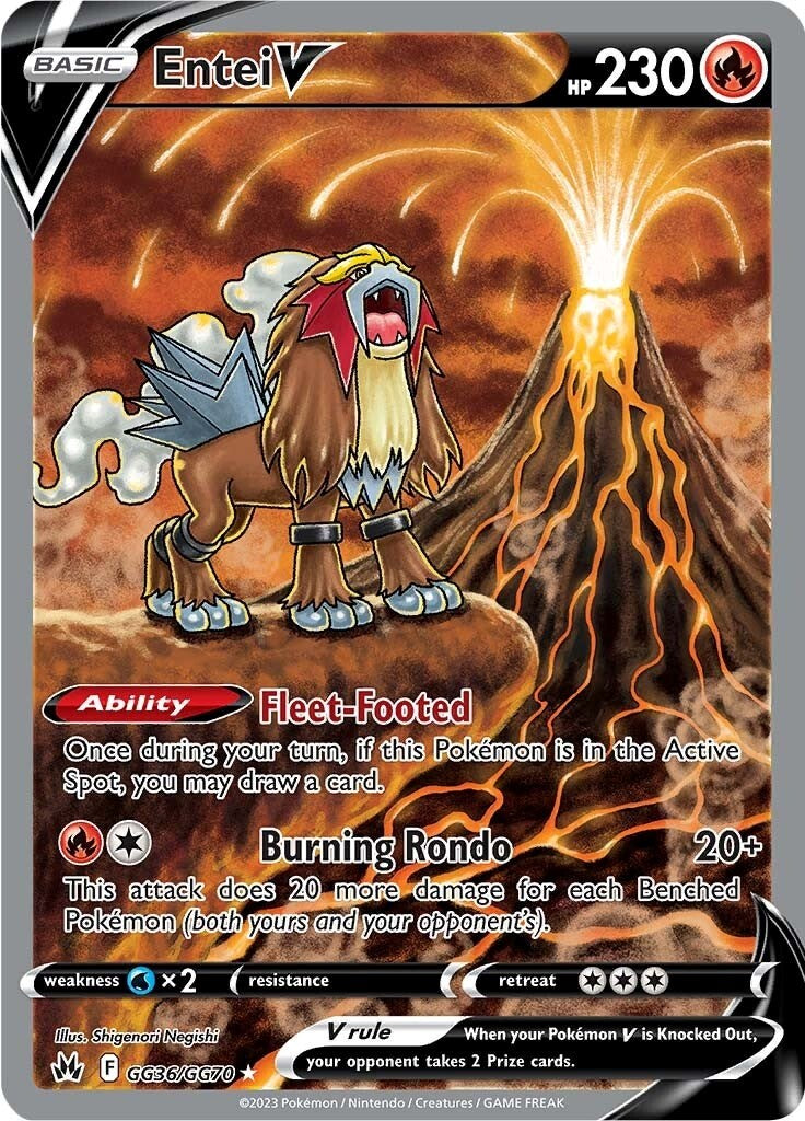 Entei V (GG36/GG70) [Sword & Shield: Crown Zenith] | Infinity Cards & Collectibles