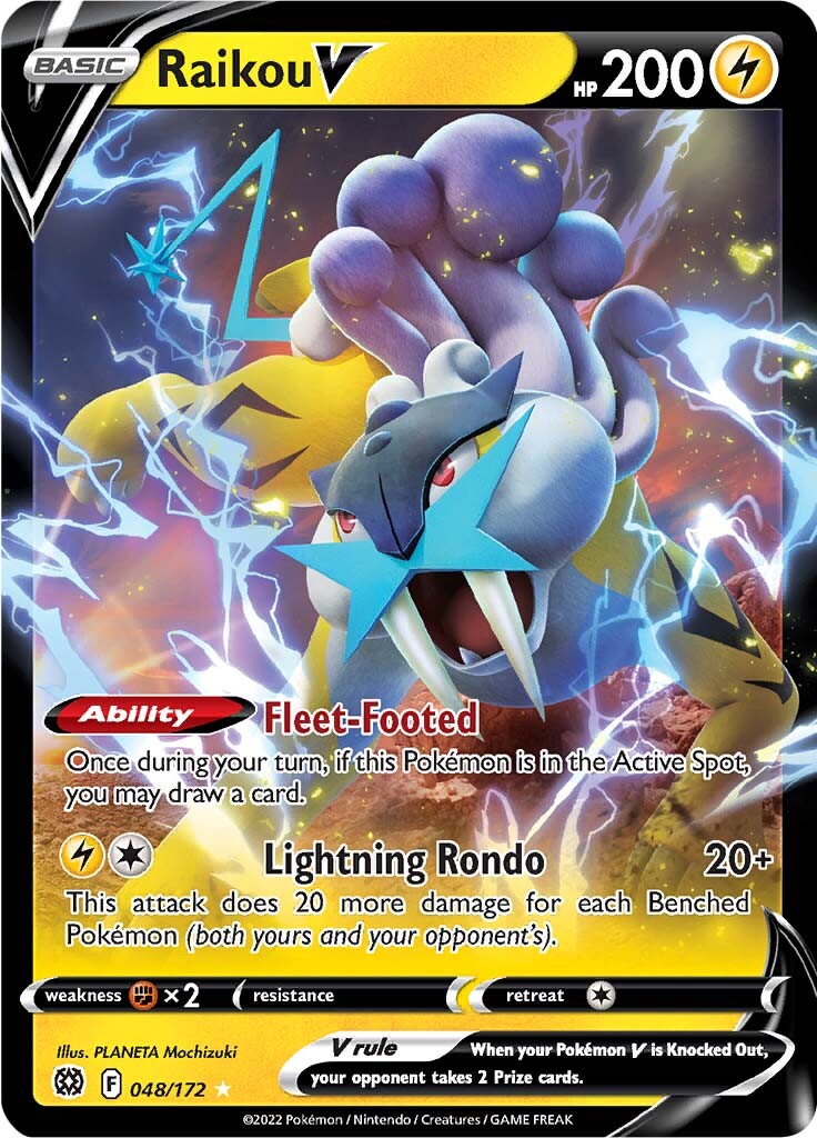 Raikou V (048/172) [Sword & Shield: Brilliant Stars] | Infinity Cards & Collectibles