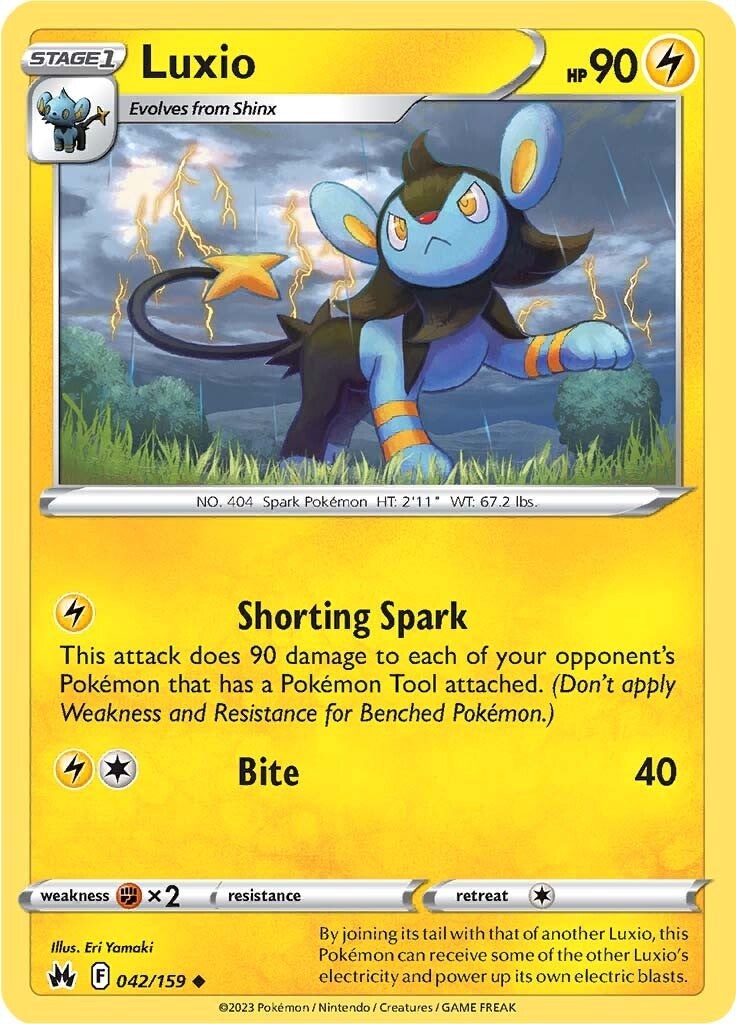 Luxio (042/159) (42) [Sword & Shield: Crown Zenith] | Infinity Cards & Collectibles
