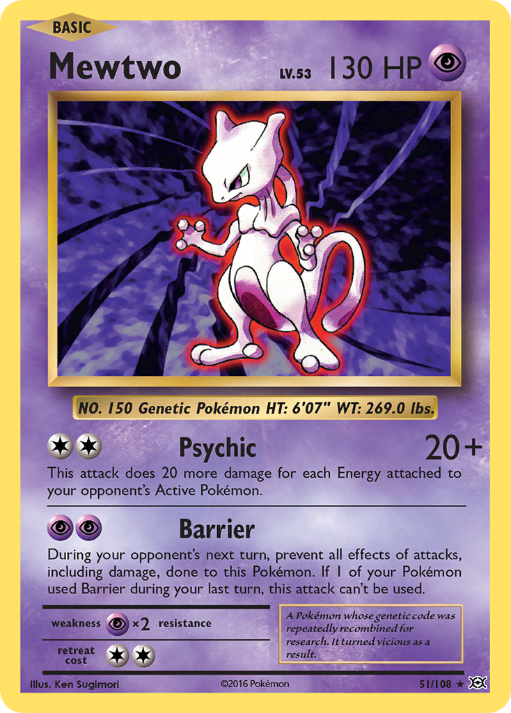 Mewtwo (51/108) [XY: Evolutions] | Infinity Cards & Collectibles
