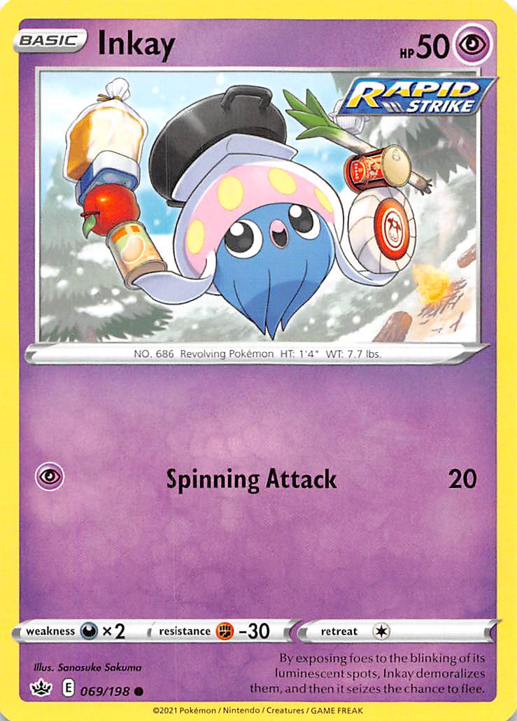 Inkay (069/198) [Sword & Shield: Chilling Reign] | Infinity Cards & Collectibles
