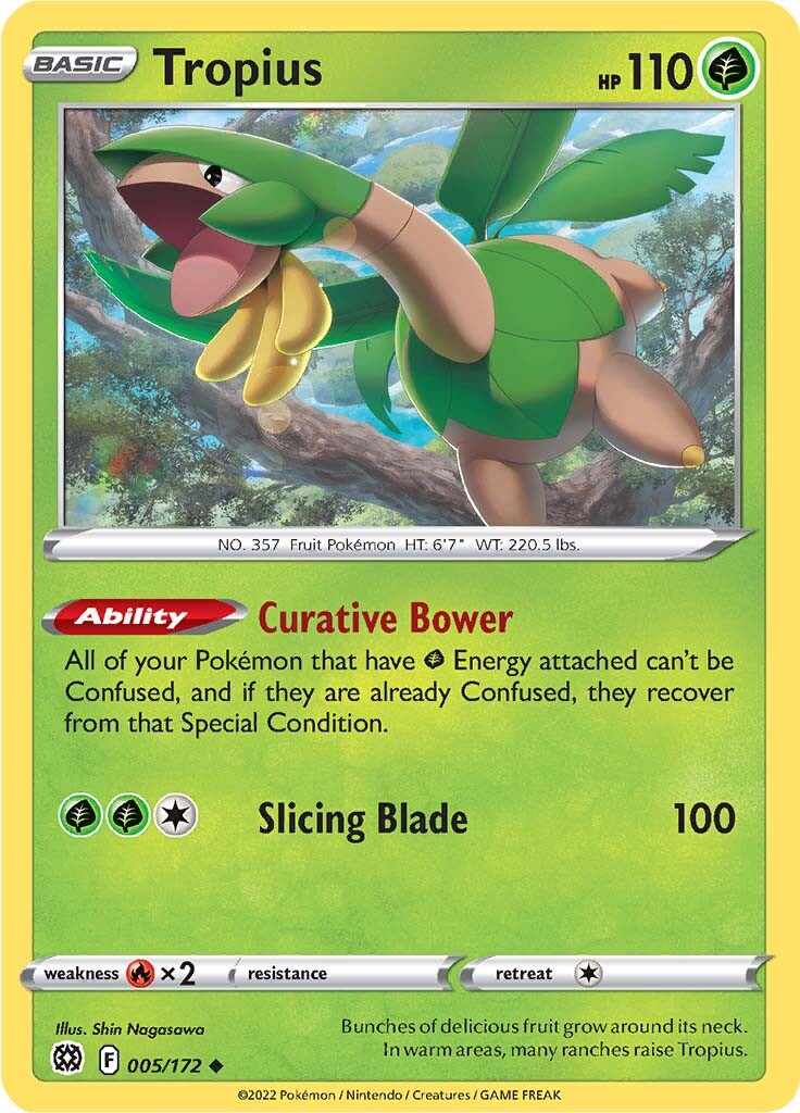 Tropius (005/172) [Sword & Shield: Brilliant Stars] | Infinity Cards & Collectibles