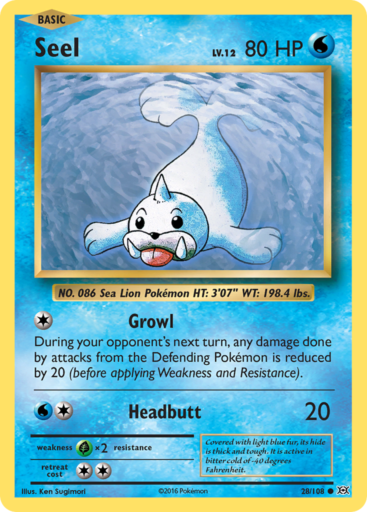 Seel (28/108) [XY: Evolutions] | Infinity Cards & Collectibles