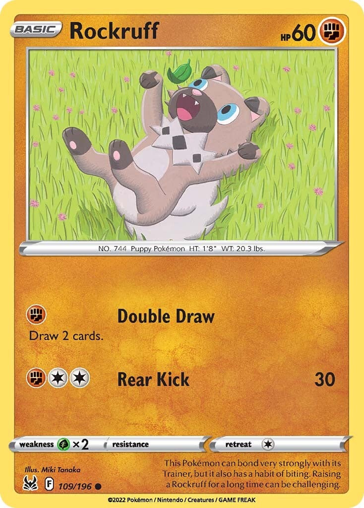 Rockruff (109/196) [Sword & Shield: Lost Origin] | Infinity Cards & Collectibles
