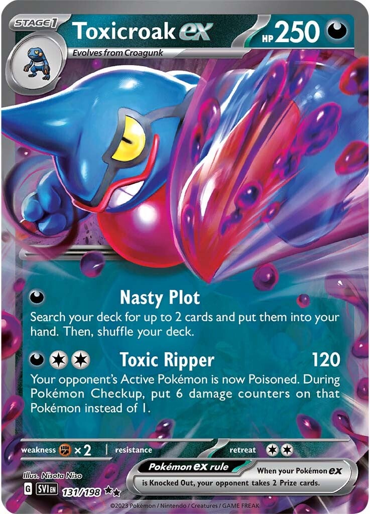 Toxicroak ex (131/198) [Scarlet & Violet: Base Set] | Infinity Cards & Collectibles