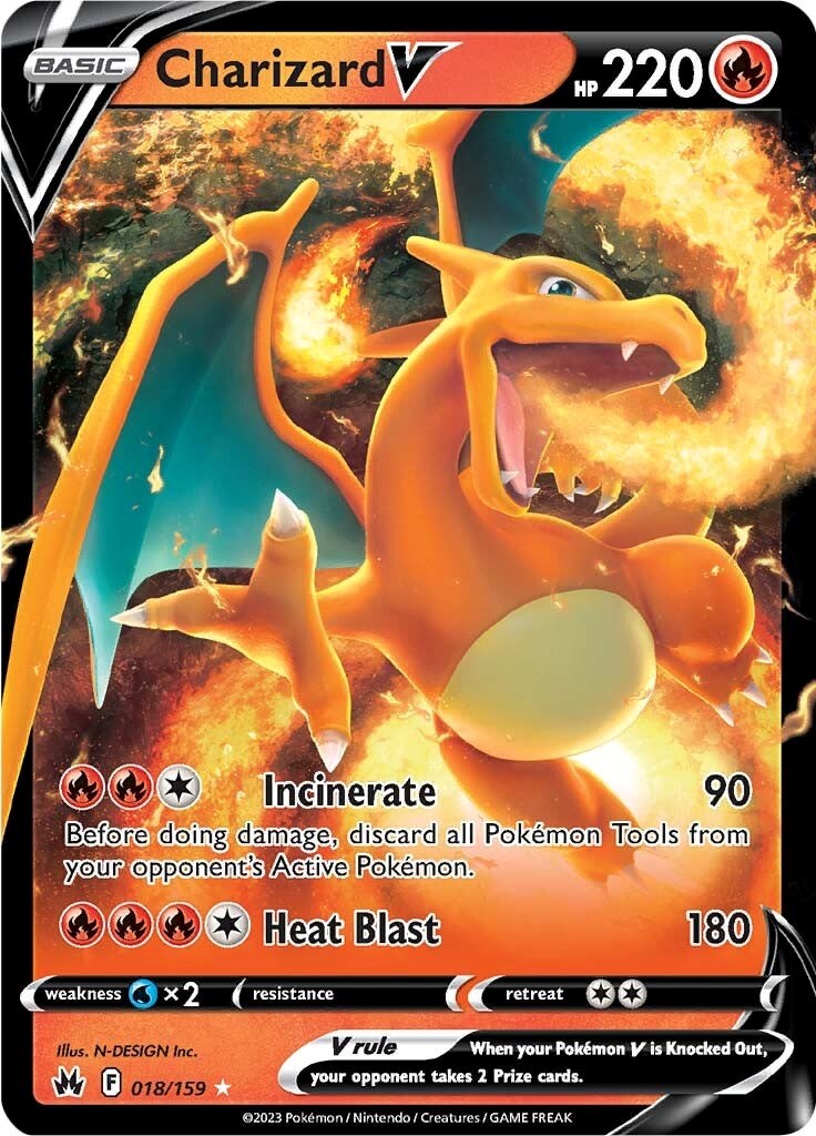 Charizard V (018/159) [Sword & Shield: Crown Zenith] | Infinity Cards & Collectibles