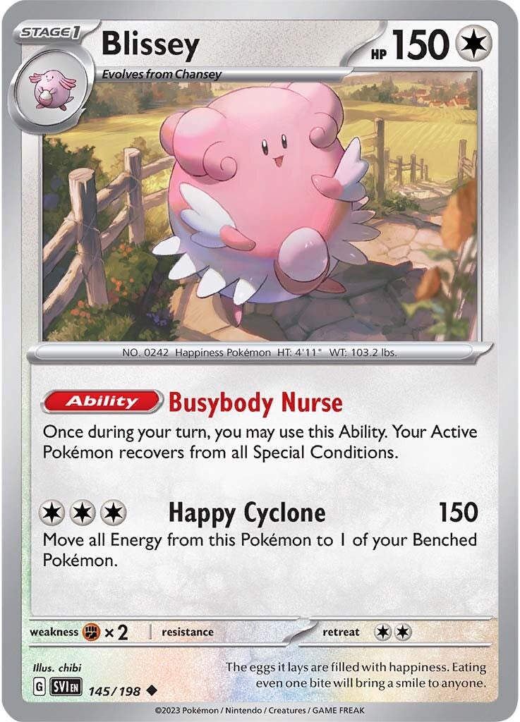 Blissey (145/198) [Scarlet & Violet: Base Set] | Infinity Cards & Collectibles