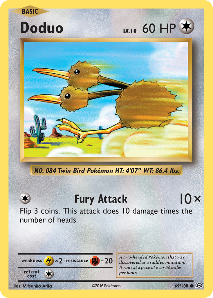 Doduo (69/108) [XY: Evolutions] | Infinity Cards & Collectibles