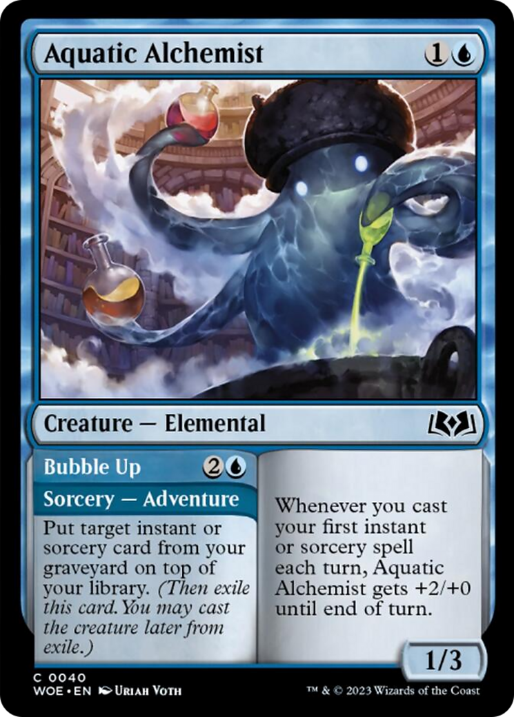 Aquatic Alchemist // Bubble Up [Wilds of Eldraine] | Infinity Cards & Collectibles