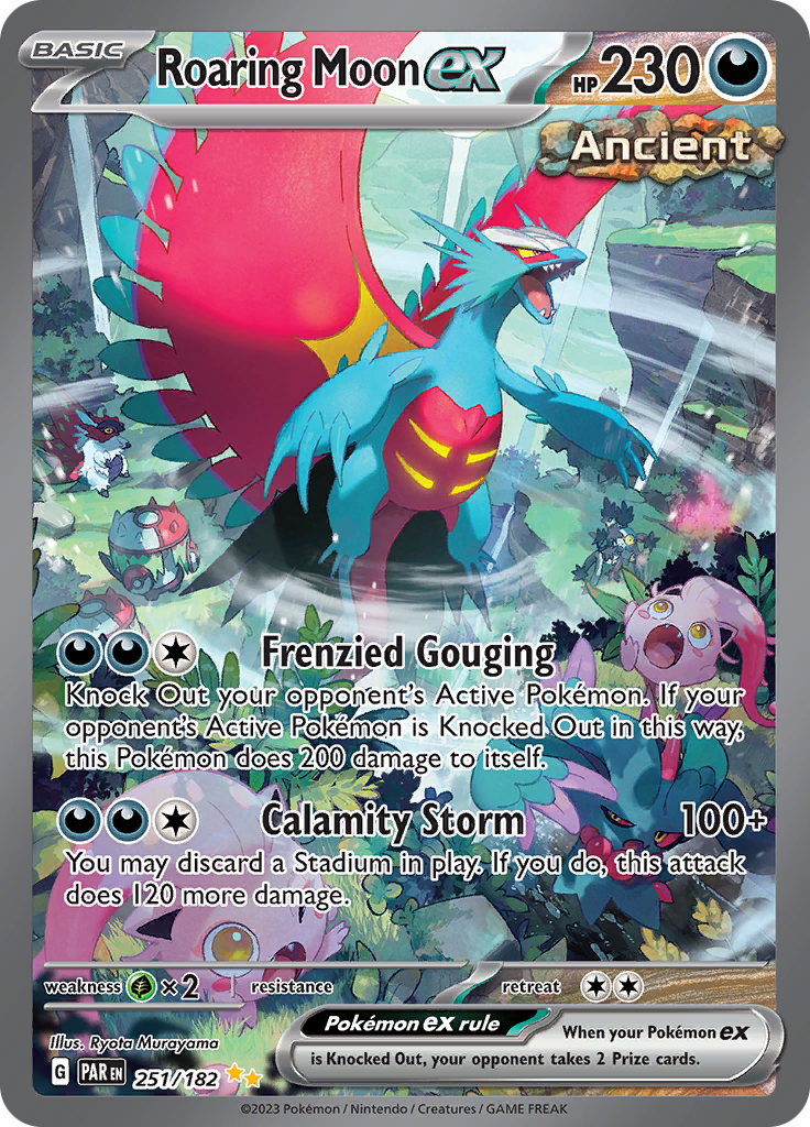 Roaring Moon ex (251/182) [Scarlet & Violet: Paradox Rift] | Infinity Cards & Collectibles