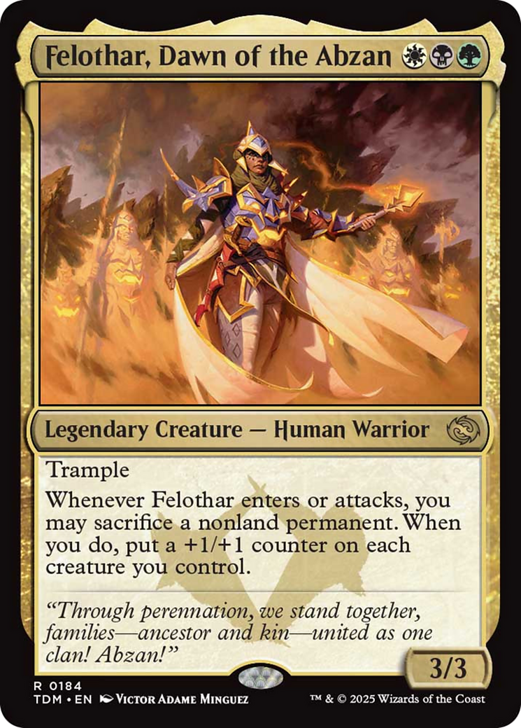 Felothar, Dawn of the Abzan [Tarkir: Dragonstorm] | Infinity Cards & Collectibles
